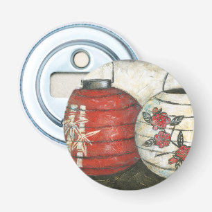 Chinese New Year Lanterns with Floral Print Bottle Opener