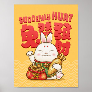 Chinese New Year Lucky Rabbit Poster