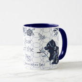 Chinese New Year of Pig Blue Zodiac Artistic Mug (Front Right)