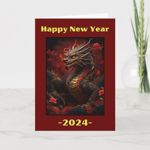 Chinese New Year of the Dragon 2024 Card