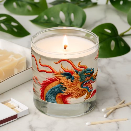 Chinese New Year of the Dragon 2024 Embroidery 2 Scented Candle
