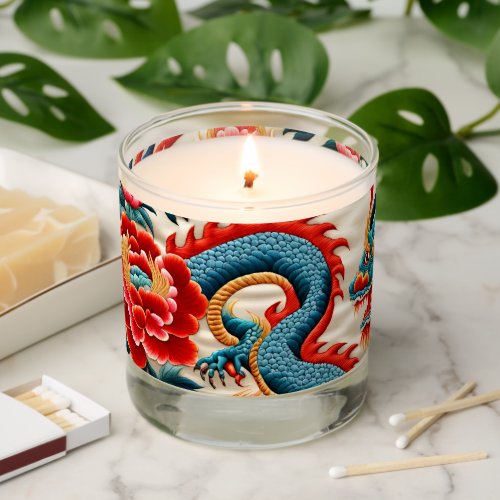 Chinese New Year of the Dragon 2024 Embroidery C Scented Candle