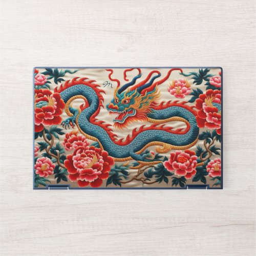 Chinese New Year of the Dragon 2024 Embroidery HP Laptop Skin