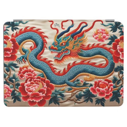 Chinese New Year of the Dragon 2024 Embroidery iPad Air Cover