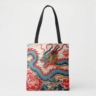 Chinese New Year of the Dragon 2024 Embroidery TB Tote Bag