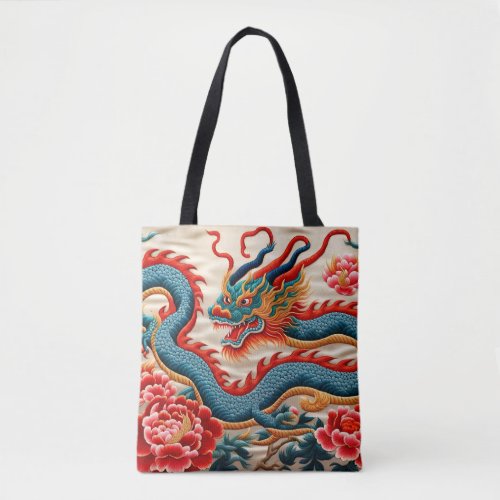 Chinese New Year of the Dragon 2024 Embroidery TB Tote Bag