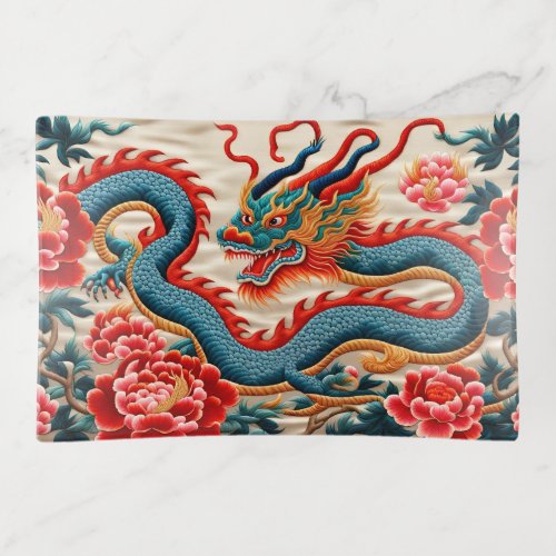 Chinese New Year of the Dragon 2024 Embroidery Trinket Tray