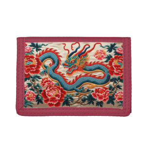 Chinese New Year of the Dragon 2024 Embroidery WW Trifold Wallet
