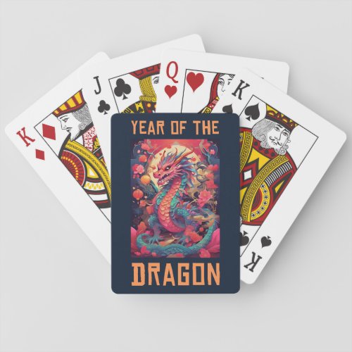 Chinese New Year of the Dragon 2024  Playing Cards