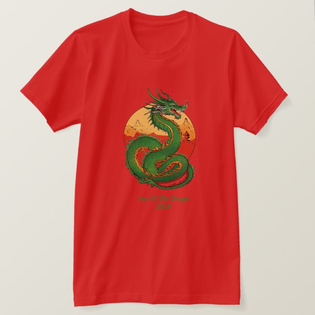 Chinese New Year Of The Dragon 2024 T-Shirt (Design Front)