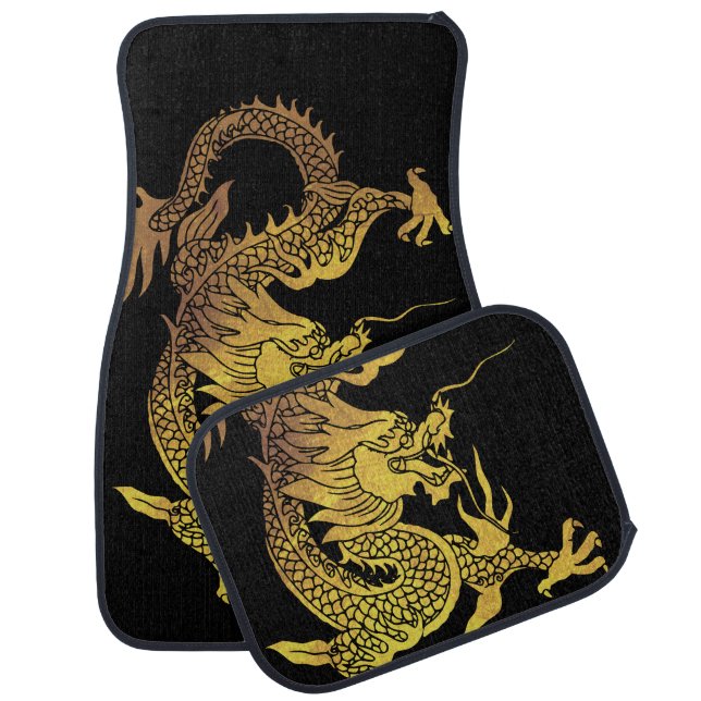 Chinese New Year of the Dragon Zodiac Birthday CM2 Car Floor Mat (Set)