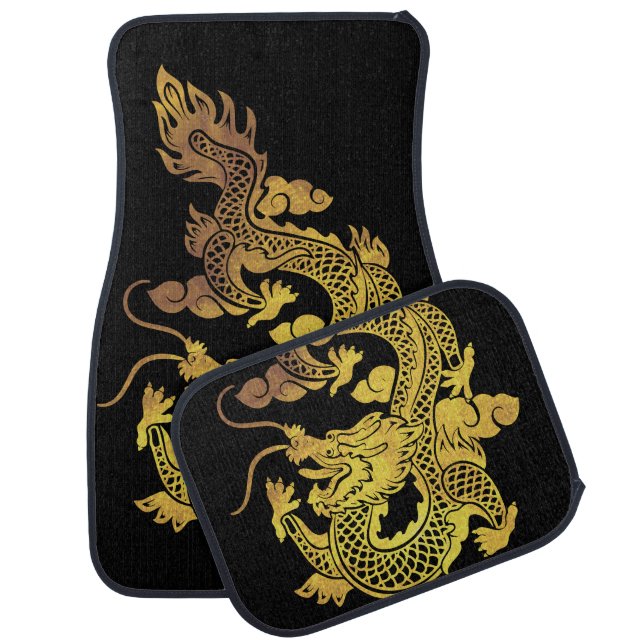 Chinese New Year of the Dragon Zodiac Birthday CM Car Floor Mat (Set)