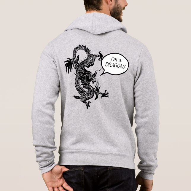 Chinese New Year of the Dragon Zodiac Birthday H Hoodie (Back)