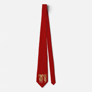 Chinese New year of the Fire Goat 2027 Neck Tie