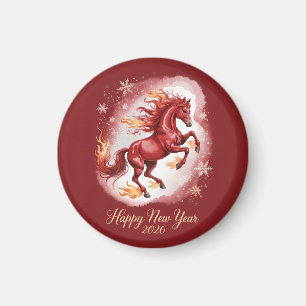Chinese New year of the Horse 2026 Magnet