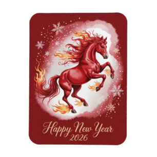 Chinese New year of the Horse 2026 Magnet
