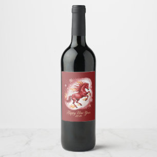 Chinese New year of the Horse 2026 Wine Label