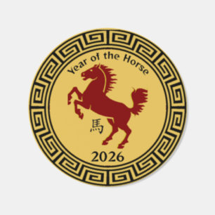 Chinese New Year of the Horse Design Sticker Roll