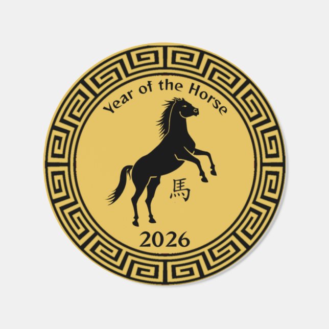 Chinese New Year of the Horse Design Sticker Roll (Single)