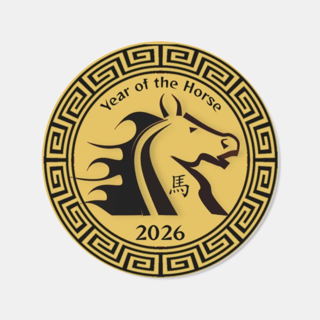 Chinese New Year of the Horse Design Sticker Roll (Single)