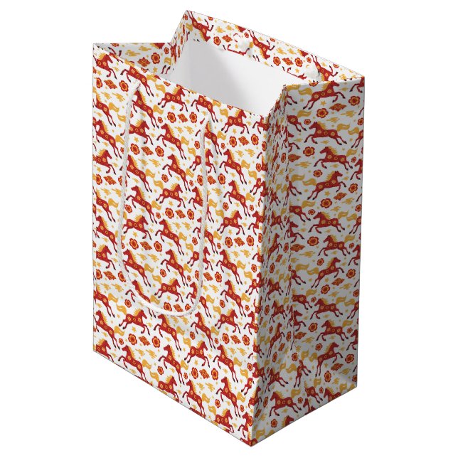 Chinese New Year of the Horse Gift Bag (Front Angled)