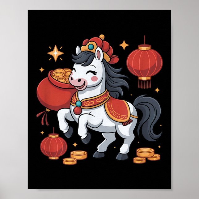 Chinese New Year Of The Horse Vietnamese Chuc Mung Poster (Front)