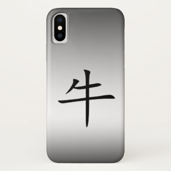 Chinese New Year of the Ox 2021 iPhone X Case