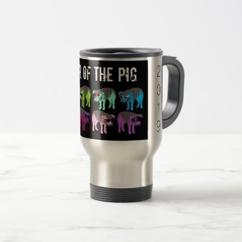 Chinese New Year of the Pig Pop 2019 Travel Mug