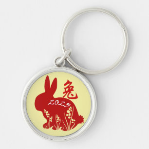 Chinese New Year of the Rabbit 2023 Chinese Zodiac Keychain