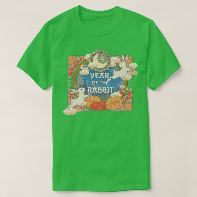 Chinese New Year of the Rabbit 2023 Happy Lunar Ne T-Shirt (Design Front)