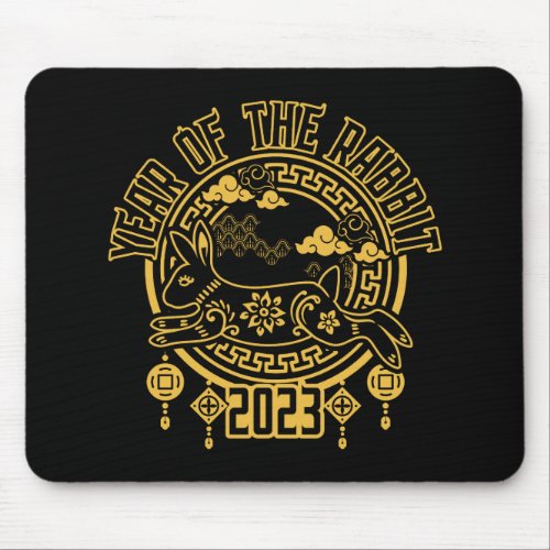 Chinese New Year of the Rabbit 2023 Mouse Pad