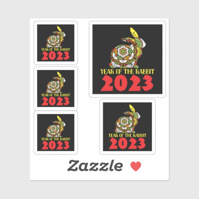 Chinese New Year of the Rabbit 2023 Sticker (Sheet)