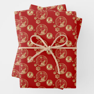Chinese New Year of the Rabbit 2023 Wrapping Paper Sheets