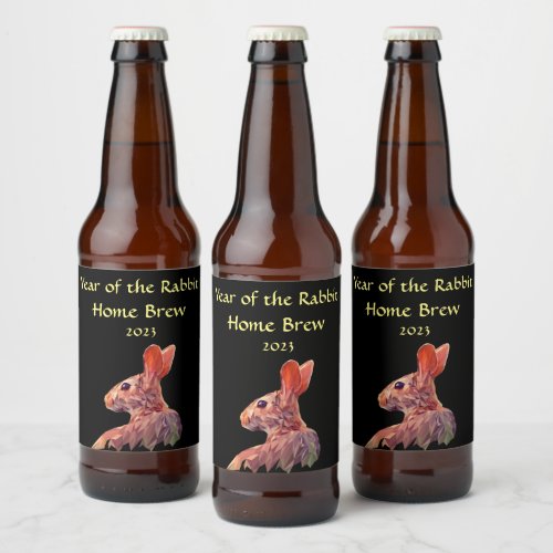 Chinese New Year of the Rabbit Beer Label