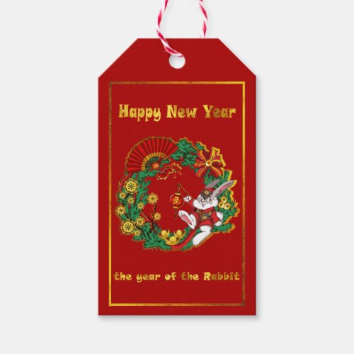 Chinese New Year of The Rabbit Gift Tags