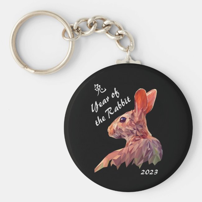 Chinese New Year of the Rabbit Keychain