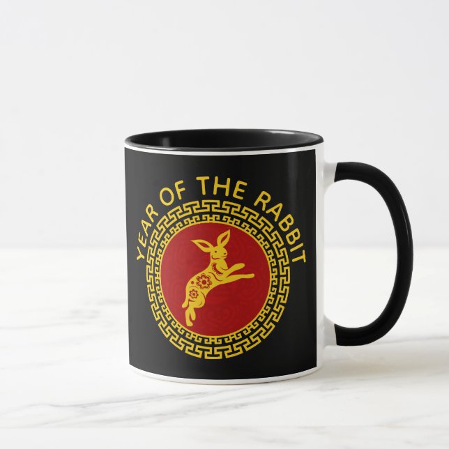 Chinese New Year of the Rabbit Ornament Mug (Right)