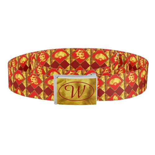 Chinese New Year of The Rabbit Pattern Belt