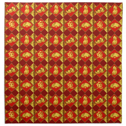 Chinese New Year of The Rabbit Pattern Cloth Napkin