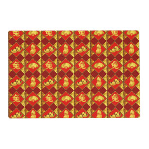 Chinese New Year of The Rabbit Pattern Placemat