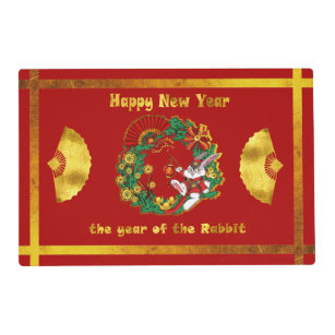 Chinese New Year of The Rabbit Placemat