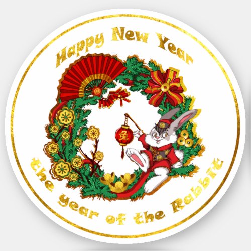 Chinese New Year of The Rabbit Sticker