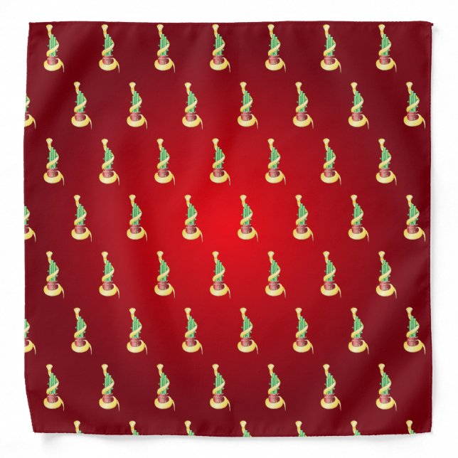 Chinese New Year of the Snake 2025 Lucky Bamboo Bandana (Front)