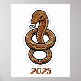 Chinese New Year Of The Snake 2025 Poster