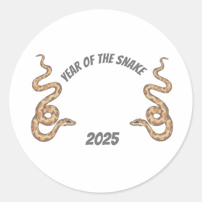 Chinese New Year of the Snake 2025 Sticker