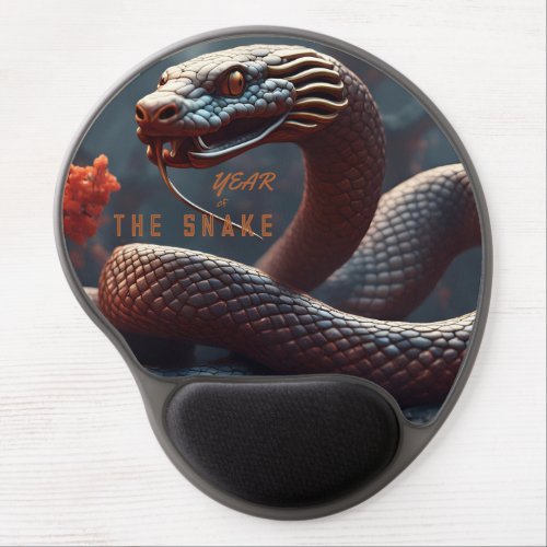 Chinese New Year of the Snake 2025 Wood GMP1 Gel Mouse Pad