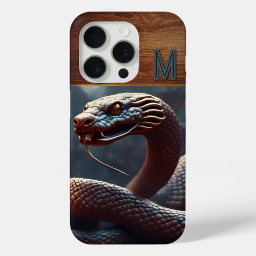 Chinese New Year of the Snake 2025 Wood iPc1 iPhone 15 Pro Case