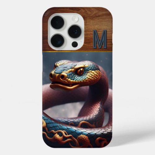 Chinese New Year of the Snake 2025 Wood iPc2 iPhone 15 Pro Case