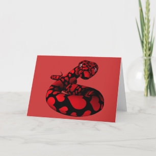 Chinese New Year Of The Snake Holiday Card
