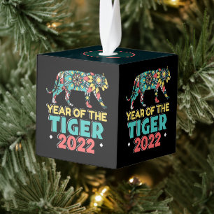 Chinese New Year of the Tiger 2022 - Mandala Cube Ornament